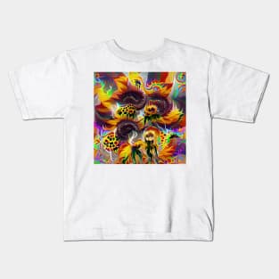 Psychedelic Sunflower Kids T-Shirt